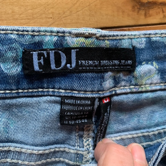 FDJ | French Dressing Cropped Jeans/Capris Sz10 Olivia style - Picture 3 of 12